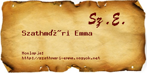 Szathmári Emma névjegykártya