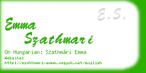 emma szathmari business card