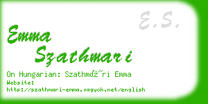 emma szathmari business card